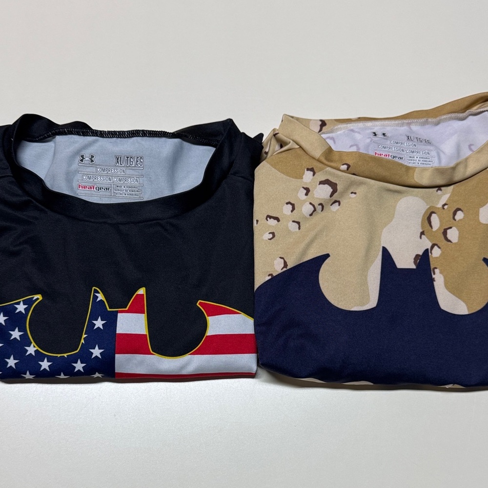 Under Armour Camouflage and Flag Batman T-Shirts